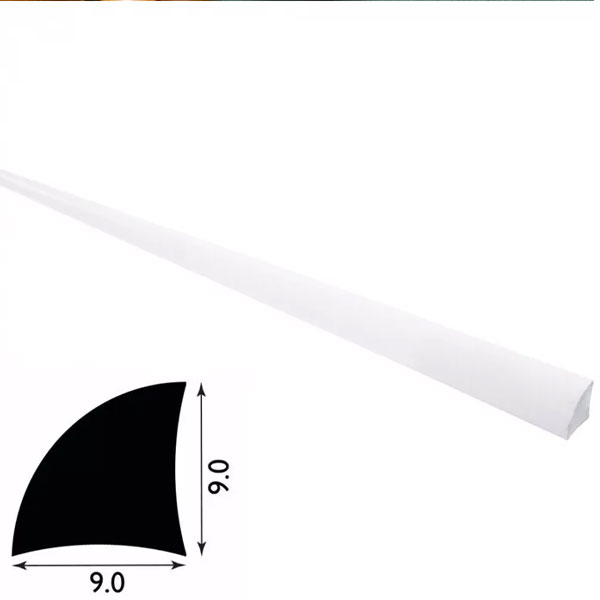 Solid PVC Plastic Quadrant Trim