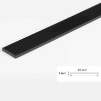 2.5 Metre Durable PVC Flat Bar Trim Architrave, Cover