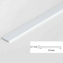 2.5 Metre Durable PVC Flat Bar Trim Architrave, Cover