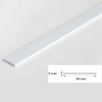 2.5 Metre Durable PVC Flat Bar Trim Architrave, Cover