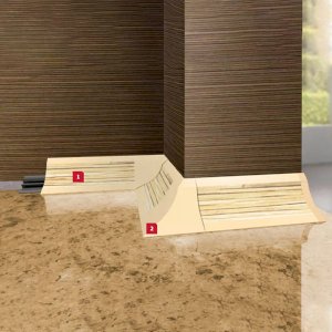 2.5m Worktop PVC Profile Trim Edging 33mm Wide Splashback Accessories