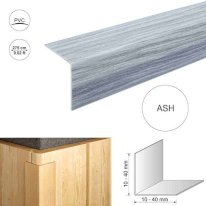 2.75m Plastic PVC Wood Effect Corner 90 Degree Angle Trim