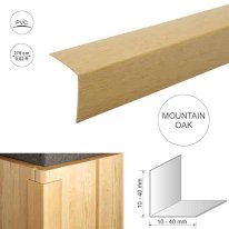 2.75m Plastic PVC Wood Effect Corner 90 Degree Angle Trim