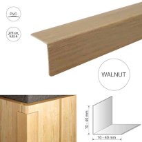 2.75m Plastic PVC Wood Effect Corner 90 Degree Angle Trim