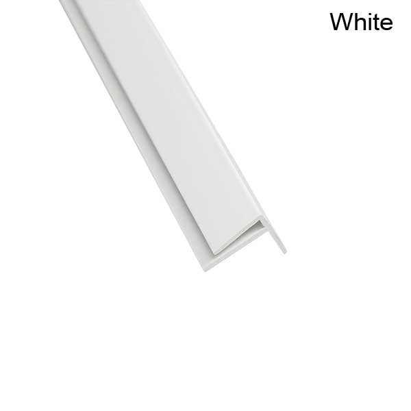 2440mm PVC Small External Corner Trim for Walls Panels and Cladding