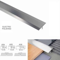 26mm Anodised Aluminium Threshold Trim T Bar Transition Trim For Tiles