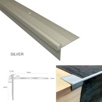 Anodised LVT Aluminium  Stair Nosing Edge Profile For 3mm Flooring