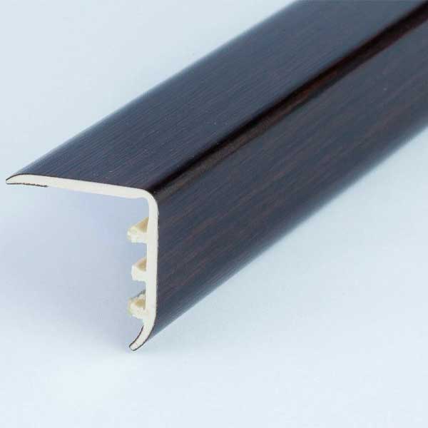 45mm x 22mm UPVC Stair Nosing—Wood Effect Edge Trim for Wooden Floors