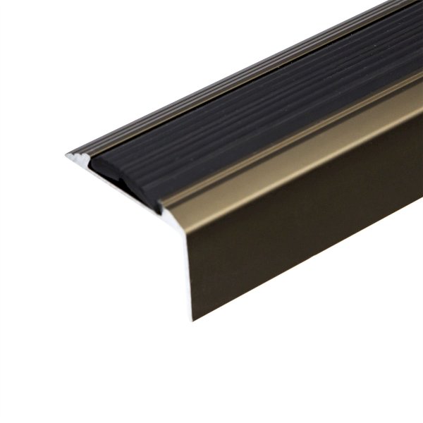 46mm x 30mm Aluminium Self Adhesive Non Slip Stair Nosing 