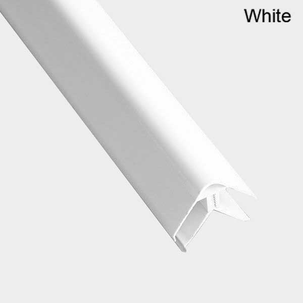 PVC White 2-Part Corner Joint to Fit 7.5/8mm Panels