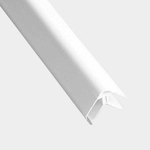 PVC White 2-Part Corner Joint to Fit 7.5/8mm Panels