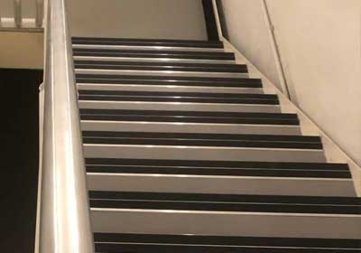 Wide selection of stair nosings displayed for safe and stylish step edges