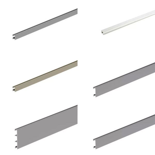 Aluminium Anodized Decorative 2.5m Long Border Tile Strip