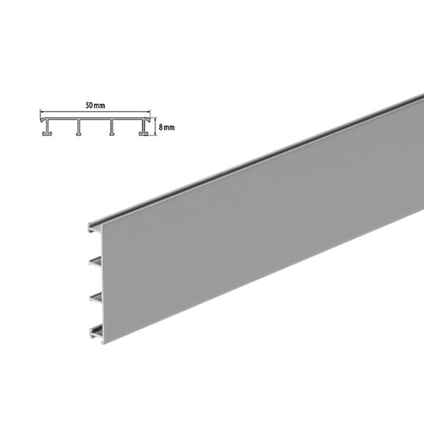 Aluminium Anodized Decorative 2.5m Long Border Tile Strip