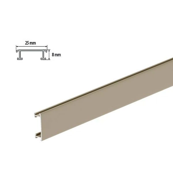 Aluminium Anodized Decorative 2.5m Long Border Tile Strip