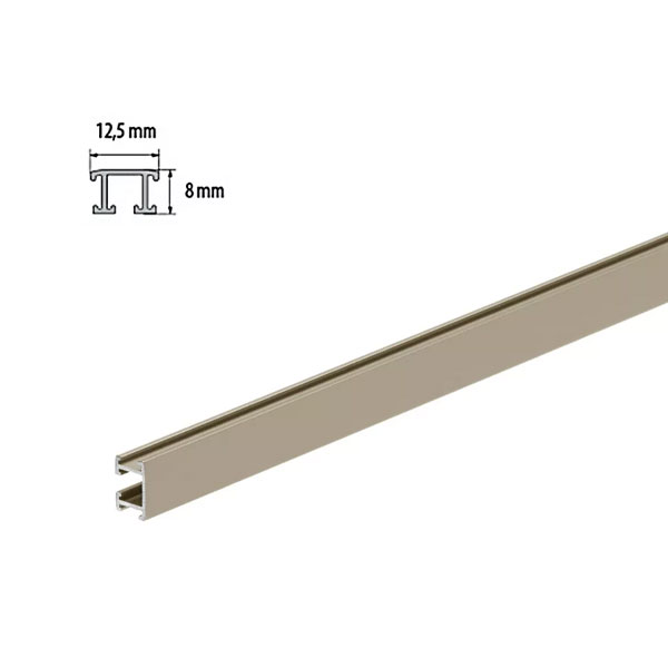 Aluminium Anodized Decorative 2.5m Long Border Tile Strip