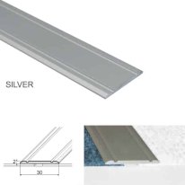 Aluminium Flat Door Threshold Self Adhesive For Wooden or Carpet Vinyl Flooring