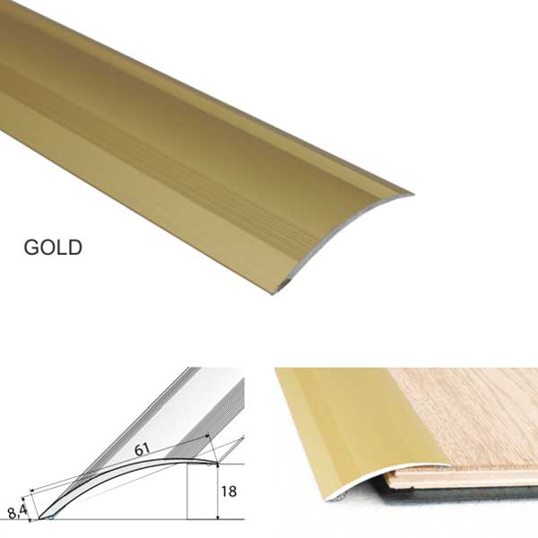 Aluminium Self Adhesive Door Floor Trim, Door Thresholds For All Floors
