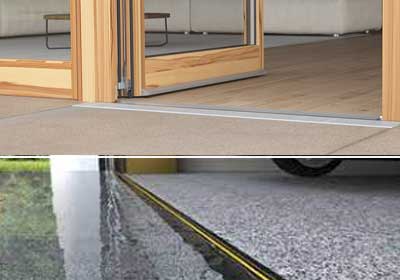 Comparison of aluminium and rubber door thresholds for home entryways