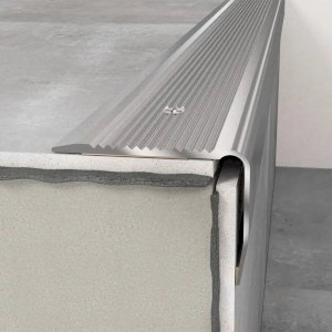 Aluminium Anodised Screw Fix Stair Nosing Edge Trim 40mm x 30mm
