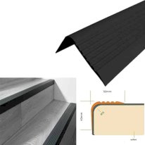 PVC rubber bullnose stair nosing trims in assorted colours for home staircases