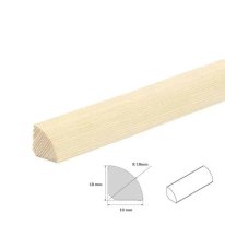 Decorative Pine Quadrant Trim Beading Wood Moulding Edging Flooring  