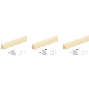 Decorative Pine Quadrant Trim Beading Wood Moulding Edging Flooring  