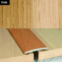 Flat Aluminium Self Adhesive Wood Effect Door Thresholds 