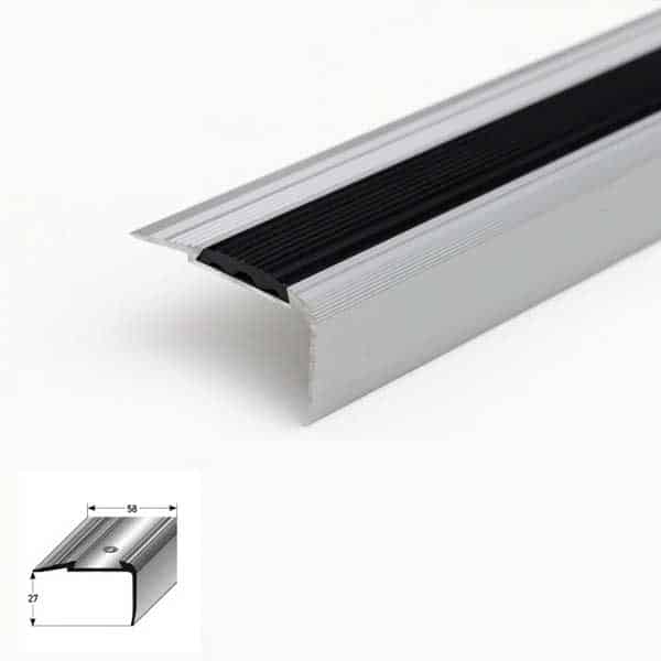 1m Anti-Slip Aluminium Step Nose Edge Trim for Stairs