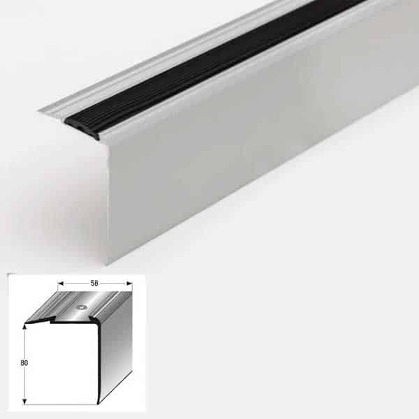 1m Anti-Slip Aluminium Step Nose Edge Trim for Stairs