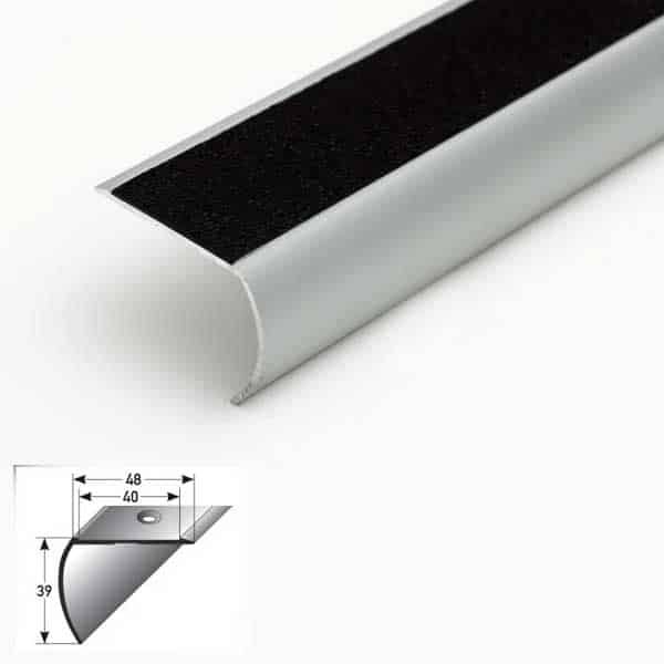 1m Anti-Slip Aluminium Step Nose Edge Trim for Stairs