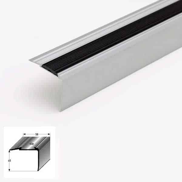 1m Anti-Slip Aluminium Step Nose Edge Trim for Stairs