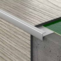 LVT 5mm Stair Nosing Vinyl Flooring Silver Stair Edge Profile Trim