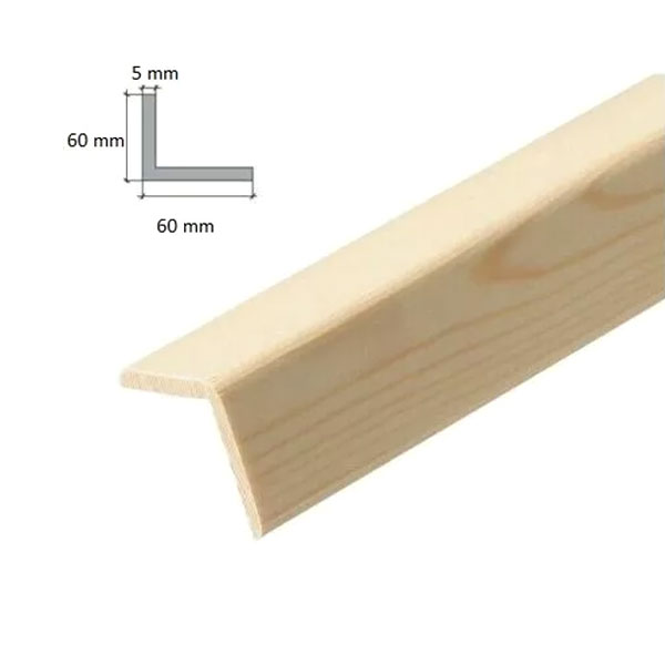 Moulding Beading Wooden Timber Edging Pine Angle Corner Trim 2.4m Long