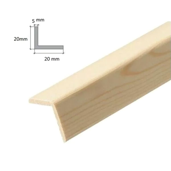 Moulding Beading Wooden Timber Edging Pine Angle Corner Trim 2.4m Long