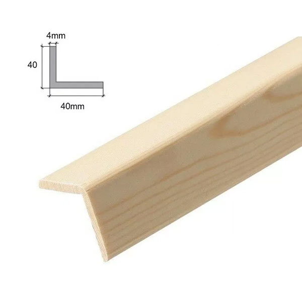 Moulding Beading Wooden Timber Edging Pine Angle Corner Trim 2.4m Long