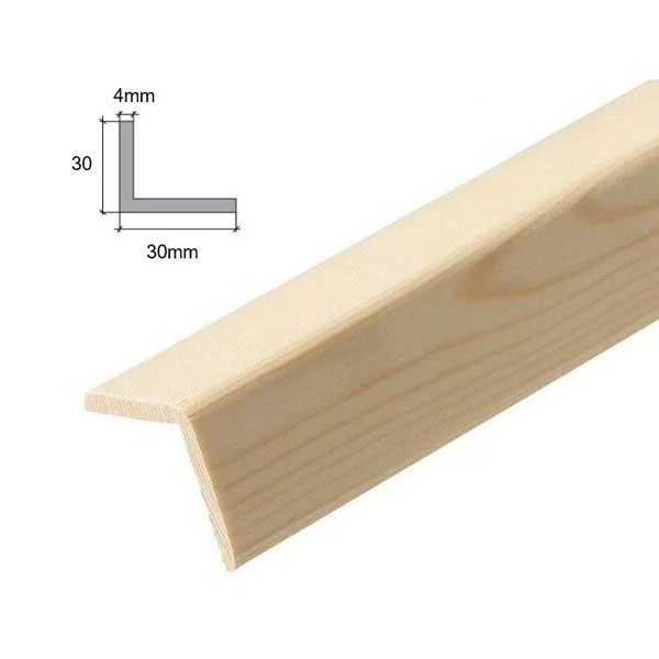 Moulding Beading Wooden Timber Edging Pine Angle Corner Trim 2.4m Long