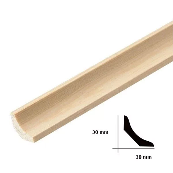 Moulding Beading Wooden Timber Edging Pine Scotia Decorative Trim 1m Long