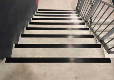 Customer browsing stair nosing and safety solutions on an online store