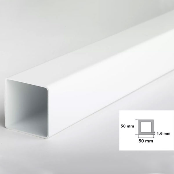 Plastic Square 2.5m Long Tubes, PVC Square Pipe & Box Section