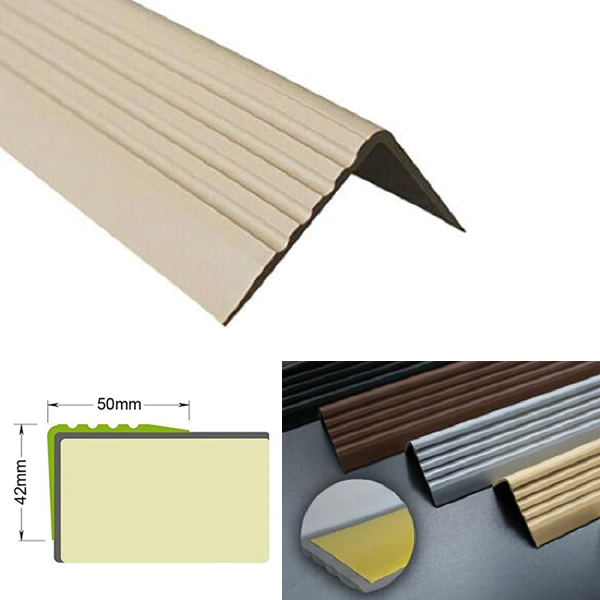 Self Adhesive Stair Nosing – Rubber Angle & Bullnose Step Edging
