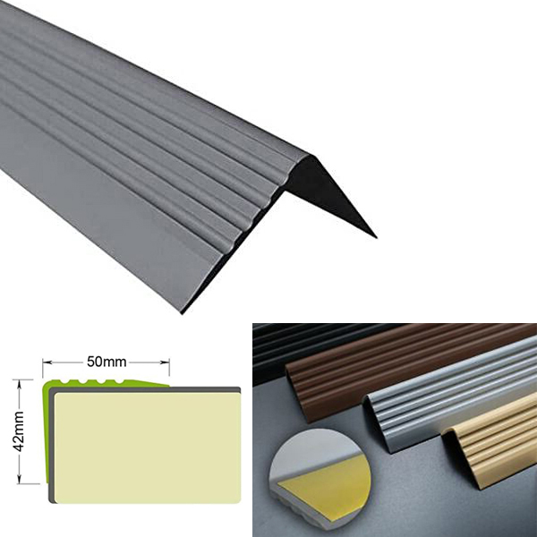 Self Adhesive Stair Nosing – Rubber Angle & Bullnose Step Edging