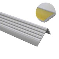 light grey step edge protector – self adhesive stair edging for safety